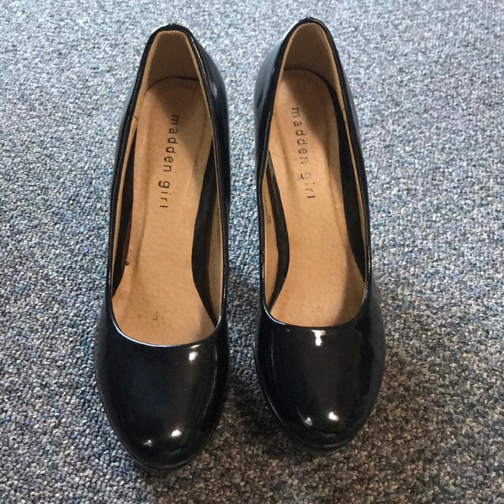 Madden girl patent leather high heels